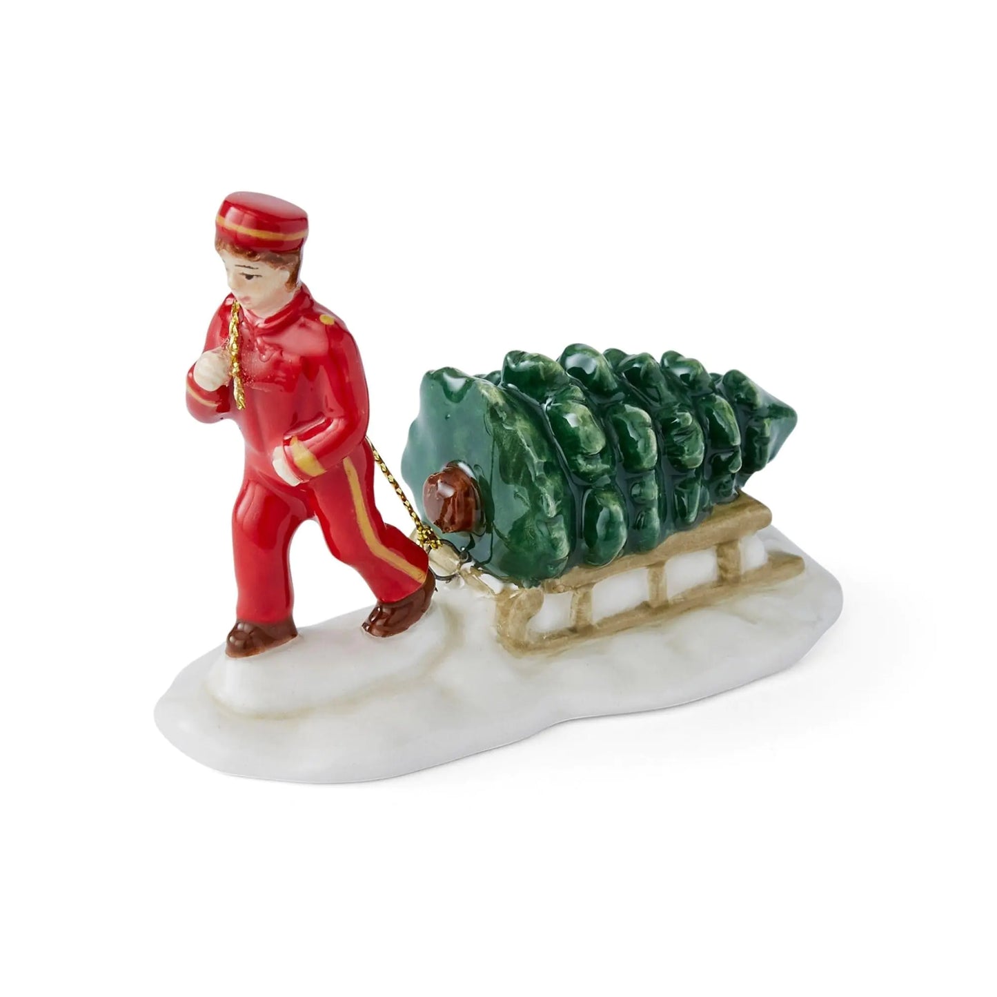 Spode Mini Christmas Village β Bell Hop Ceramic Holiday Decor