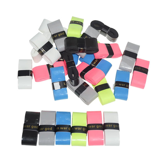 Lxmxgk 30 PCS Tennis Racket Grip Tape Precut Tennis Grip Tape Wrap Your Racquet for High Performance Tennis Overgrip Grip Tape with Velvety Comfort for Anti Slip and Absorbent Grip（6 Colors）